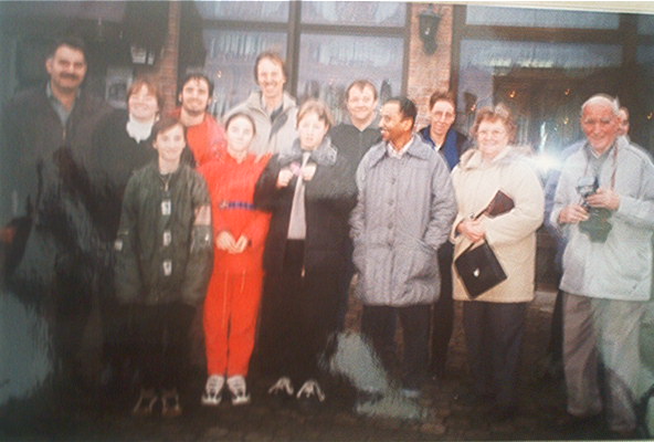 Sameer Kale with German Students